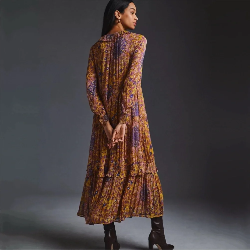 Anthropologie Maxi Dress Like New - Picture 2 of 7